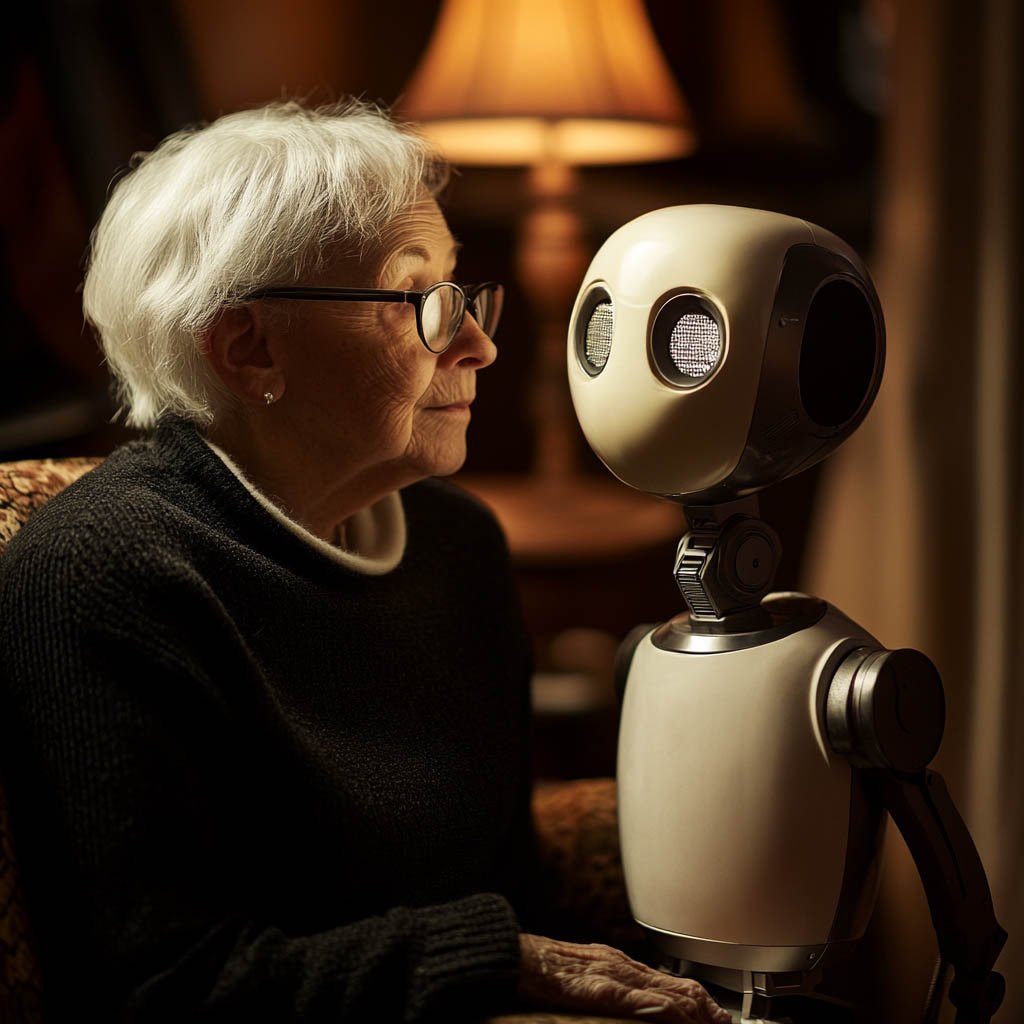 today's robots functions are limited to chatting with seniors and keeping them company. we need to wait a few years before they can be more useful to us.